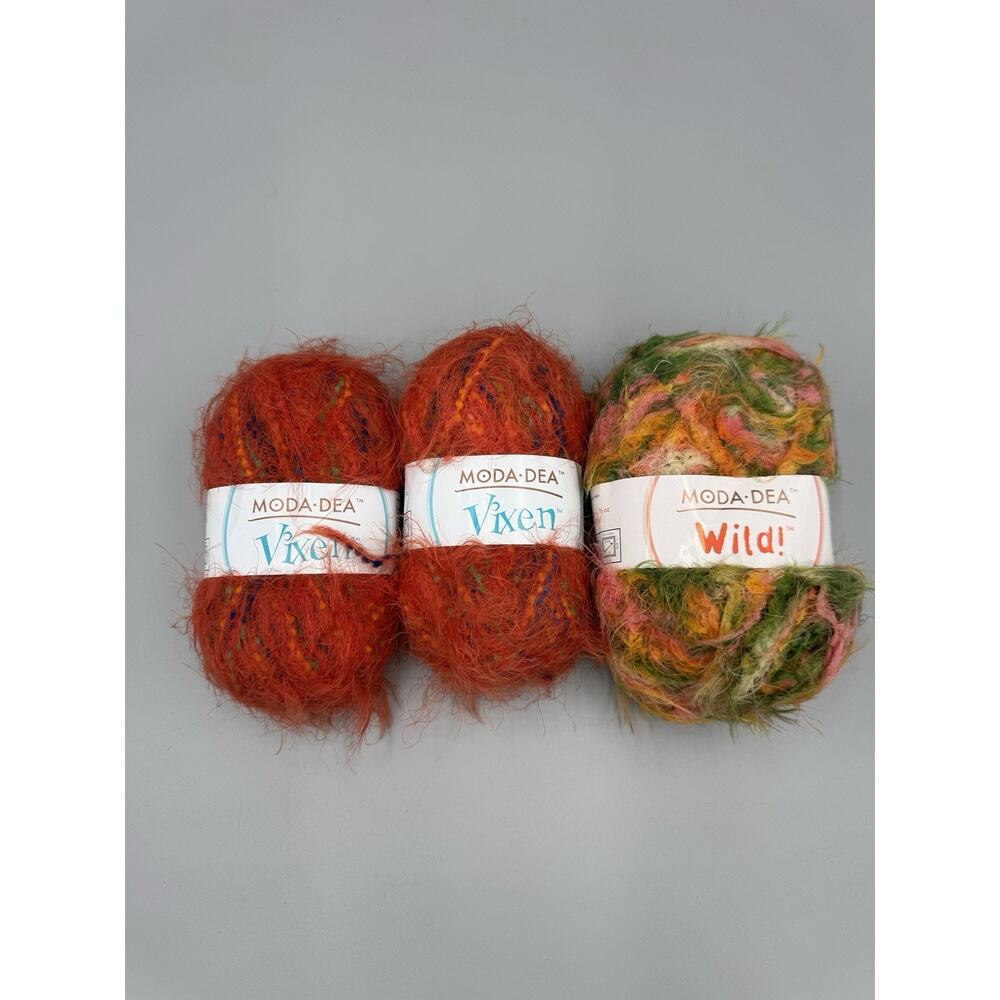 Moda Dea Vixen & Wild Orange You Glad And Spring 3 Total Skeins READ DETAILS